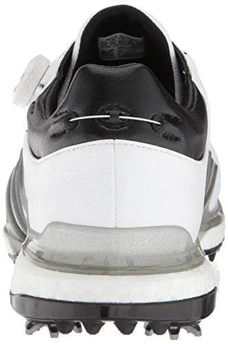 adidas Men's TOUR360 EQT Boa Golf Shoe, FTWR White/Silver met./core Black, 10.5 Medium US