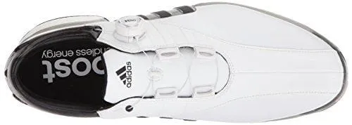 adidas Men's TOUR360 EQT Boa Golf Shoe, FTWR White/Silver met./core Black, 10.5 Medium US