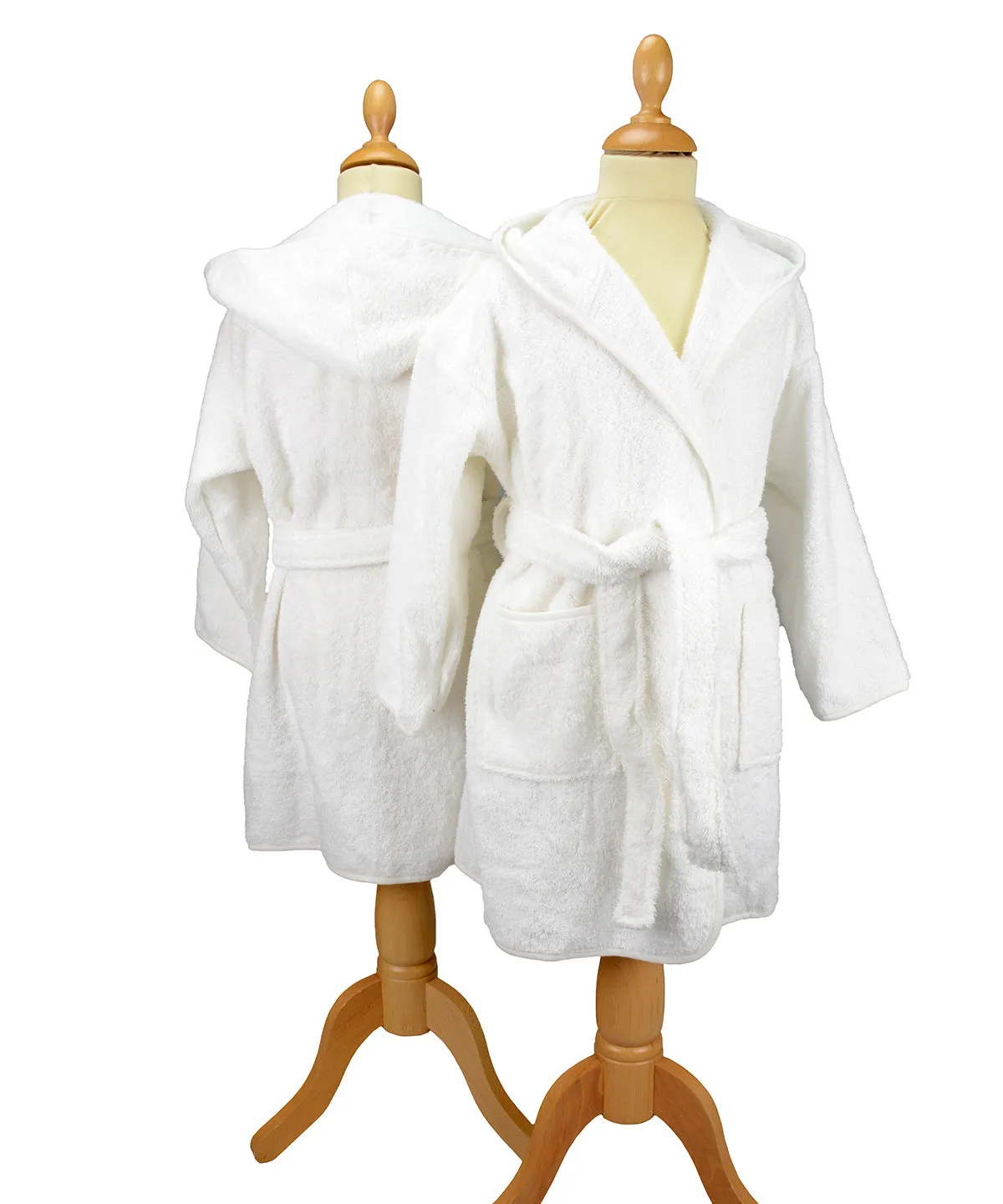 ARTG® Boyzz  Girlzz® hooded bathrobe | White/Lime Green
