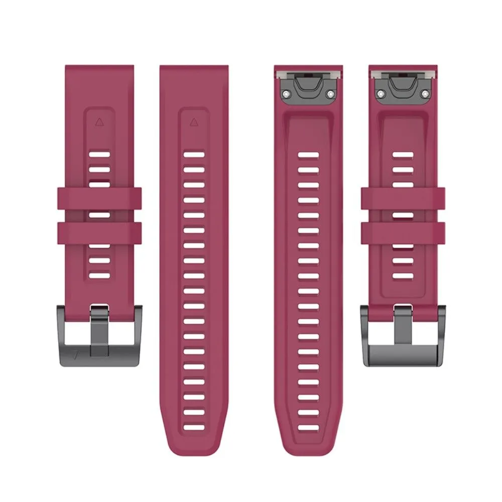 Garmin Fenix 7 / Epix Gen 2 / Descent G1 silicone watch strap - Wine Red