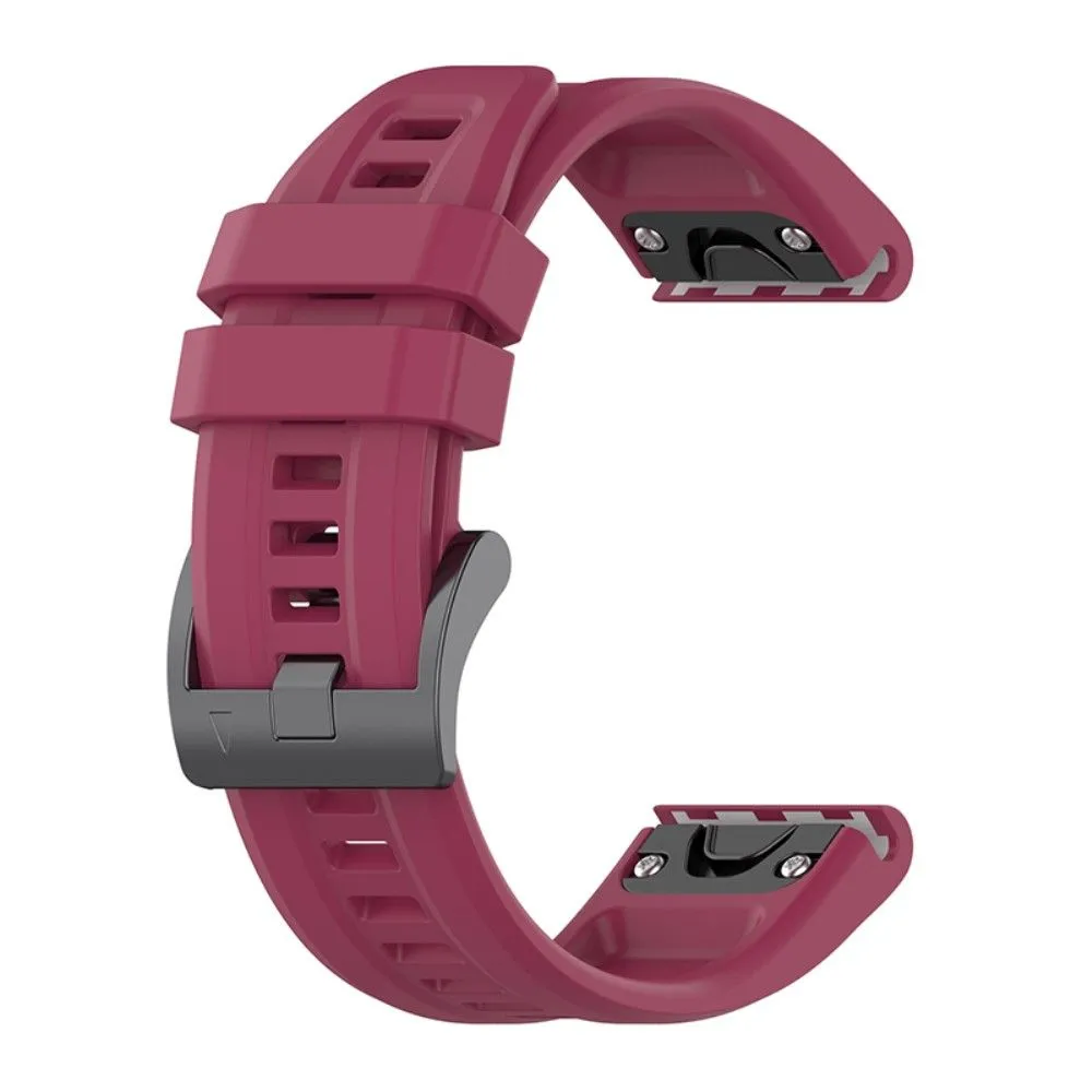 Garmin Fenix 7 / Epix Gen 2 / Descent G1 silicone watch strap - Wine Red