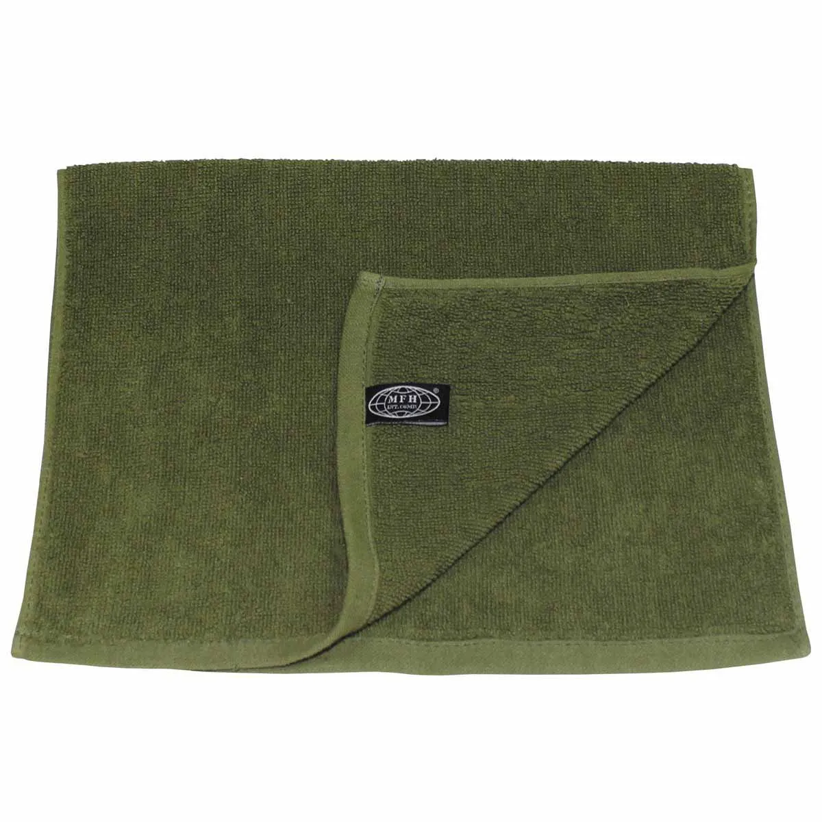 MFH Terry Towel Olive Green 50x30cm