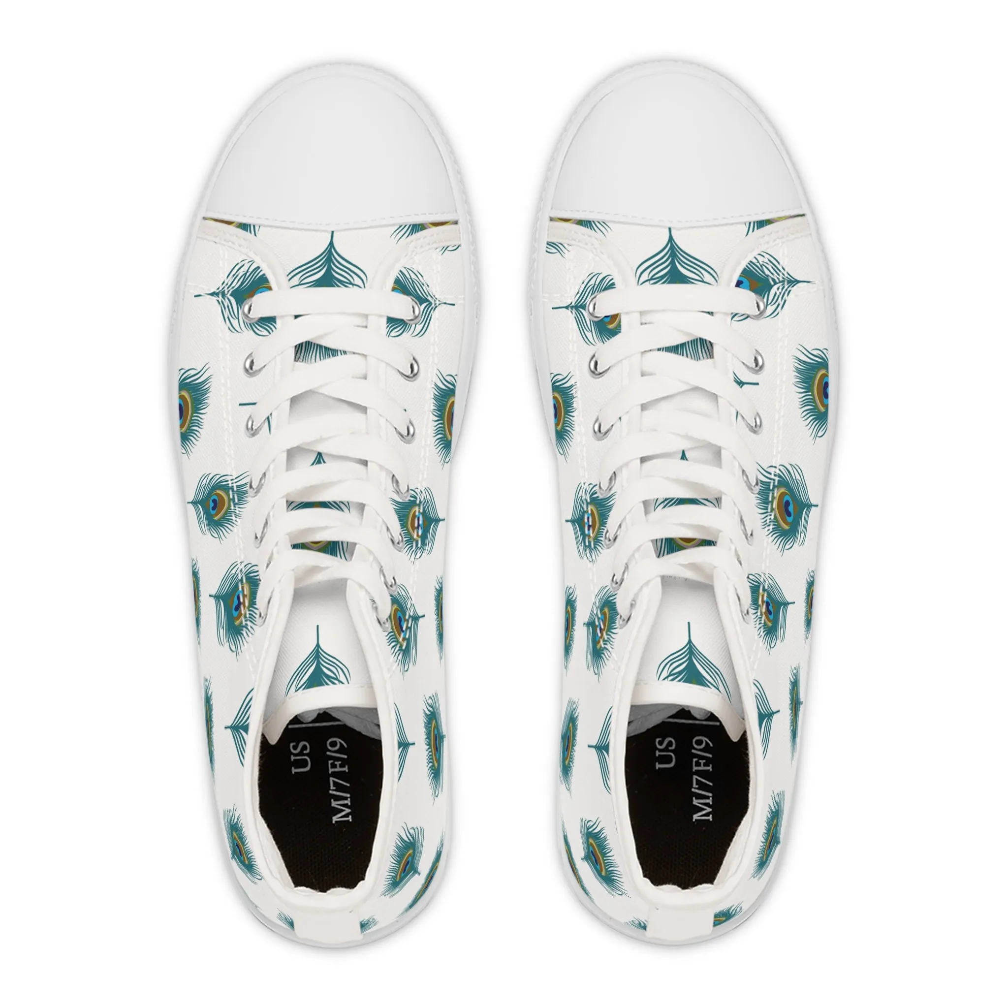 Peacock Women's High Top Sneakers
